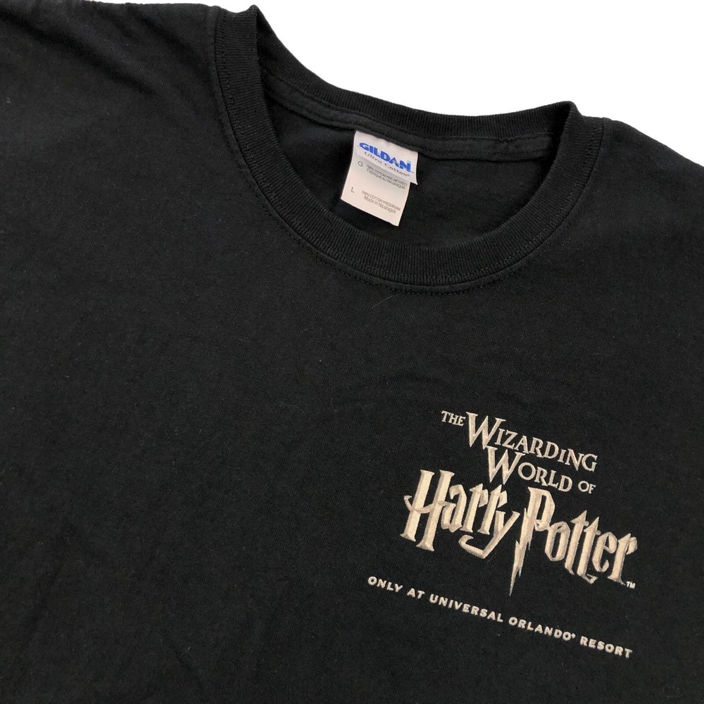 Wizarding World of Harry Potter Men’s Short Sleeve Cotton T-Shirt Black • Large
