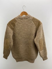 Other Brands WoolyBack Knit Sweater (Thick) M Wool BEG Solid Color