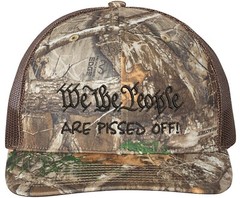 WeThe People Are Pissed off Richardson Embroidered One Size Fits All Trucker Hat