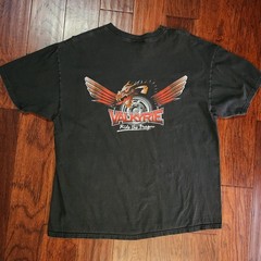 Vintage Valkyrie Ride The Dragon Motorcycle Shirt Men’s 2XL XXL Black 2000’s