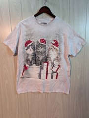 The Mountain 3D Tees Short Sleeve T Shirt Mens Sz Large Christmas Kitten Present