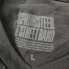 Springsteen E Street Band Shirt Mens Large Gray 2024 On Tour Concert Tee