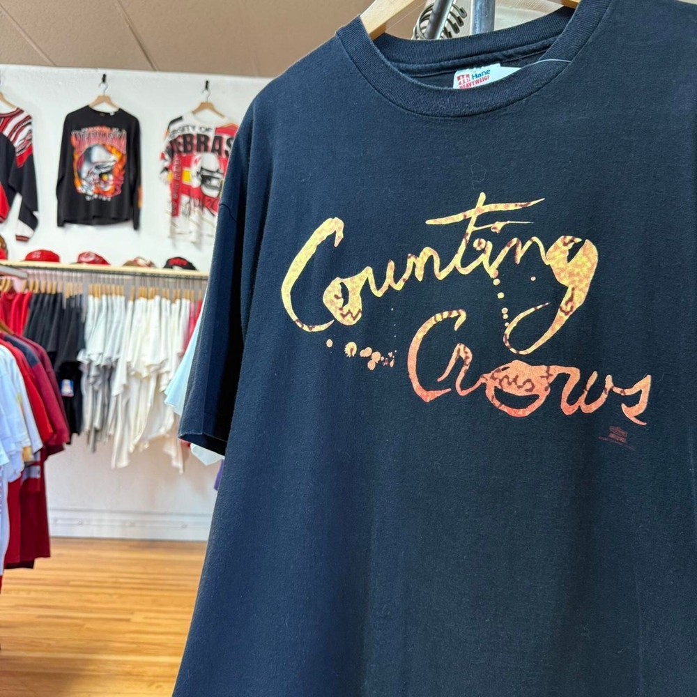 Vintage 90s Counting Crows Music Band Concert T-Shirt AN49645