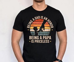 Papa Is Priceless Gildan Tee Dad Honor Grandfather Gift
