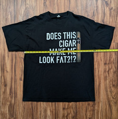 Asylum 13 70 x 7 Cigars Two Sided Graphic Shirt Mens Size XXL Smoking Tobacco