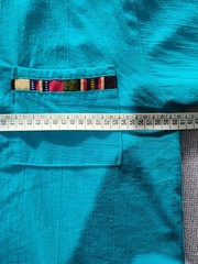 South American Jersey In Pure Cotton, Canvas And Hand Decorated. Size XL