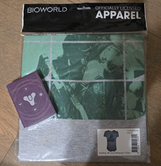 Officially Licensed Destiny T-Shirt Gray M Destiny 2: Forsaken playing cards