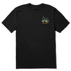 Life Is Good SS Shirt Crusher Tee LOG ON CAMPFIRE Camp Music Chest43in Mens M