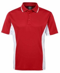 Podium Teamwear Adult Dynamic Look Contrast Polo Straight Hem 3-Button Placket