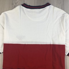Chaps Ralph Lauren Mens Shirt XL Short Sleeve Color Block Y2K Vintage Deadstock