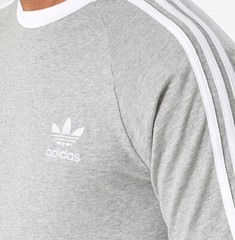 NEW MENS ADIDAS ORIGINALS CALIFORNIA TREFOIL TEE SHIRT ~SIZE LARGE #IA4848 GRAY
