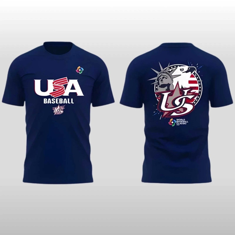 2026 World Baseball Classic USA Team T Shirt or hoodie All size S-5 XL