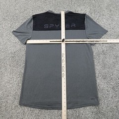 Spyder Shirt Mens M Gray Black Active Athletic Lightweight Performance Outdoors