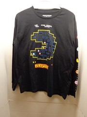 Pac-Man LS Black T-Shirt, C-Life Group, Large
