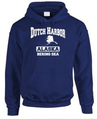 DUTCH HARBOR Bering Sea Alaska – crab fishing catch – Fleece Pullover Hoodie