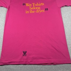 Vintage Fruit of the Loom Shirt Adult Extra Large Pink Made in USA Humor Mens