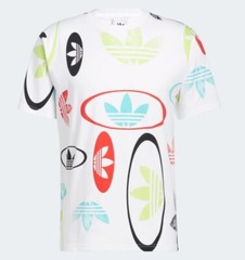 NEW MENS ADIDAS ORIGINALS ALLOVER LOGO TREFOIL TEE SHIRT ~ SIZE XL #HI2831