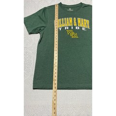 Colosseum Mens XL William & Mary Tribe T-Shirt Heather Green Short Sleeve Tee