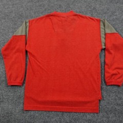 VTG OP Ocean Pacific Shirt Men S Orange Henley Baseball Tee Military 80s 0378
