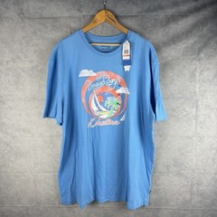 Beach Boys Nautica Shirt Mens 3XL Blue Short Sleeve Crewneck Outdoor NEW