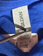 Blue Gildan Dry blend T Shirt Size Medium