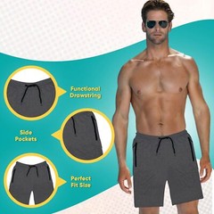 BROOKLYN VERTICAL Mens 3 Pack Fleece Cotton Active Jogger Small, Combo B
