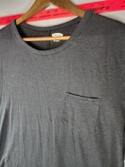 Old Navy Black Short-Sleeve Pocket Tee