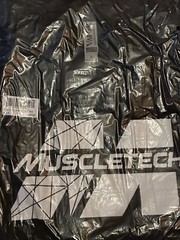 (2) Brand MUSCLETECH black T-Shirt Tee Bodybuilding Fitness New In Plastic LARGE