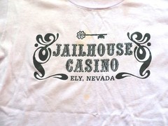 Vtg 80s Jailhouse Casino Ely Nevada Gambling Tourist 50/50 Purple T-Shirt M