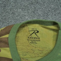 Rothco Shirt Adult XL Green Brown Camouflage Long Sleeve Mens