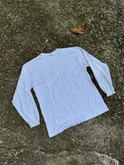 Vintage Y2K Ivy Crew Explorer Men’s White Graphic Print Long Sleeve T-Shirt M