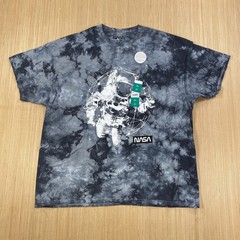 Nasa Shirt Mens xl gray tye dye astronaut outerspace graphic space suit ship