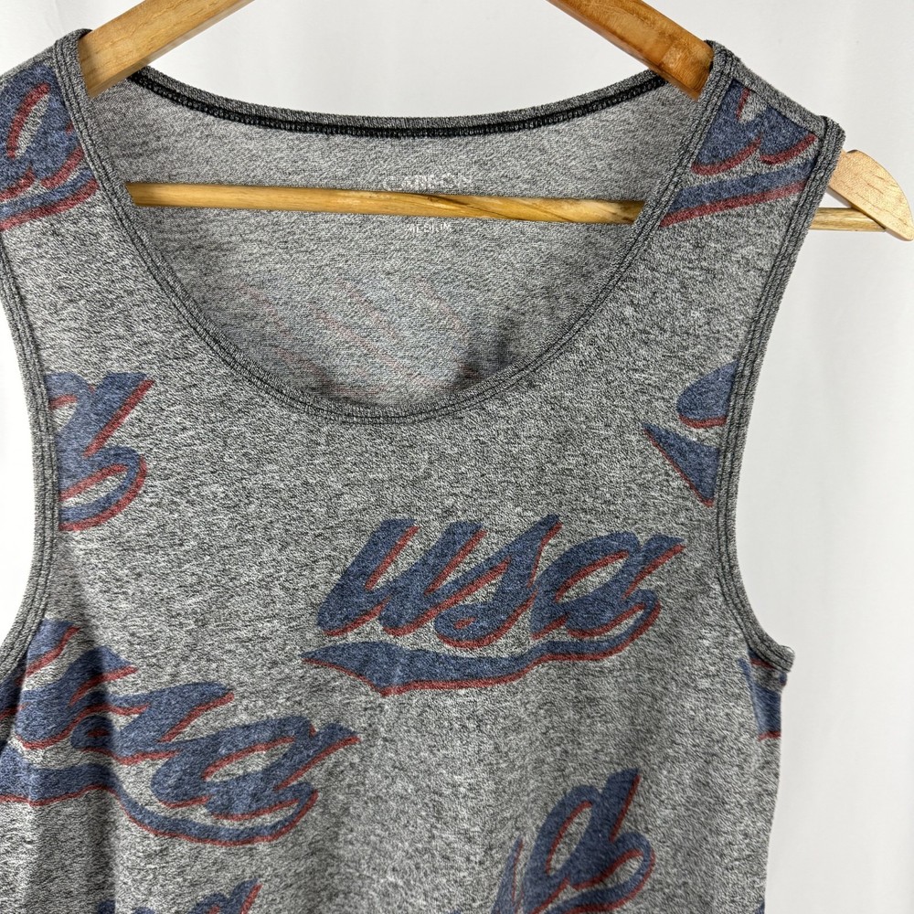 Carbon Men’s Size Medium Grey USA Tank Top