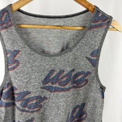 Carbon Men’s Size Medium Grey USA Tank Top