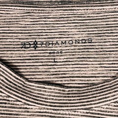 7 Diamonds Core Crew Men 2 Pack Micro Stripe Performance T-Shirt Grey Pink Large