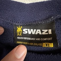 Swazi Men’s XL Navy Fleece Pullover Lightweight Shirt Made in New Zealand