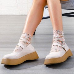 Floral Lace See Through Socks Tulle Loose Sheer Mesh Cool Ankle 3 Pairs