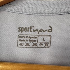 Sportinord Gray Performance T-Shirt Large Polyester 2362