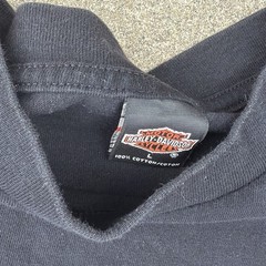 Harley Davidson Wausau Wisconsin Annual Fall Ride T Shirt L As Pictured Hole!!