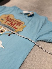 Cartoon Network Adventure Time Finn & Jake Blue T Shirt Size Large NWT