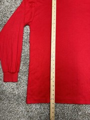 90s Turtleneck Red Men Sz Large VTG St. John’s Bay Combed Cotton Made In USA