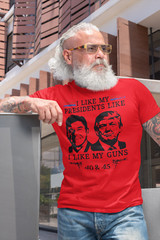 Donald Trump Support Trump Reagan Like My Presidents MAGA 2024 Election T-Shirt