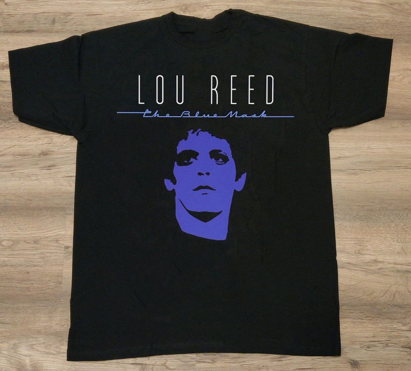 Hot Trend Lou Reed The Blue Mask Black Cotton Full Size Shirt