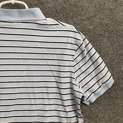 Polo Ralph Lauren Polo Shirt Men’s Sz M Classic Fit Short Sleeve Striped Blue