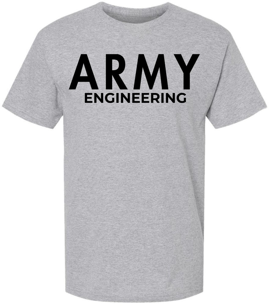 Army Engineering T-Shirt US Engineer Corps Graphic Short Sleeve Tee