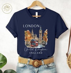 London Unisex Shirt Travel Gift United Kingdom Trip Souvenir Tee