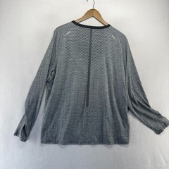 Nike Tech Knit Shirt Men’s XL Gray Running Lightweight Dri Fit ADV Vented Swoosh
