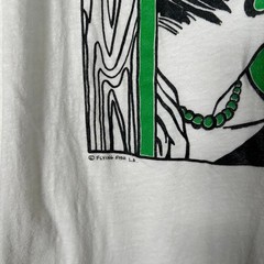 Vintage 80s Lichtenstein Flying fish LA art tee