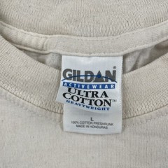 Vintage Gildan L Ivory White T Shirt Smokin Ass Cigars Orlando Fine Leaf Tobacco