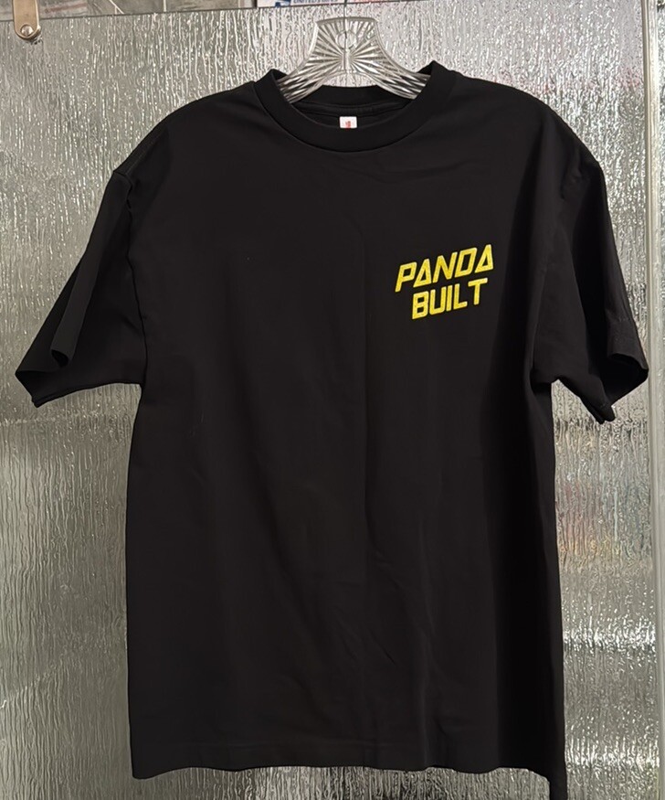 Panda Built Fabrication Tshirt 19” P2P 26” Length EUC Men’s Medium